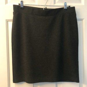 J Jill Ponte Pencil Skirt Medium Petite Charcoal